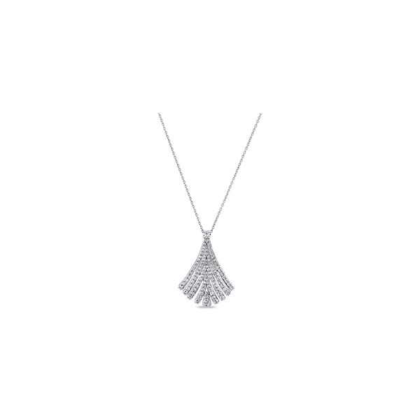 14k White Gold Diamond Pendant 1 ct. tw.