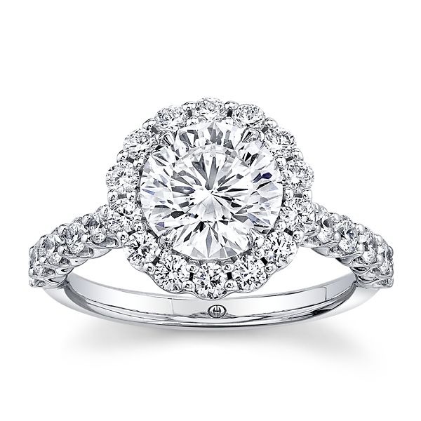 Christopher Designs Lab-Grown 14k White Gold Diamond Engagement Ring 2 3/4 ct. tw.