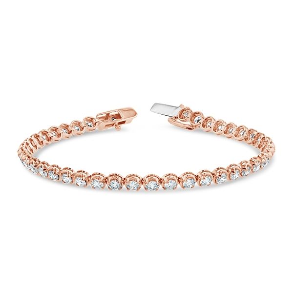 Eternalle Lab-Grown 14k Rose and 14k White Gold Diamond Bracelet 5 ct. tw.