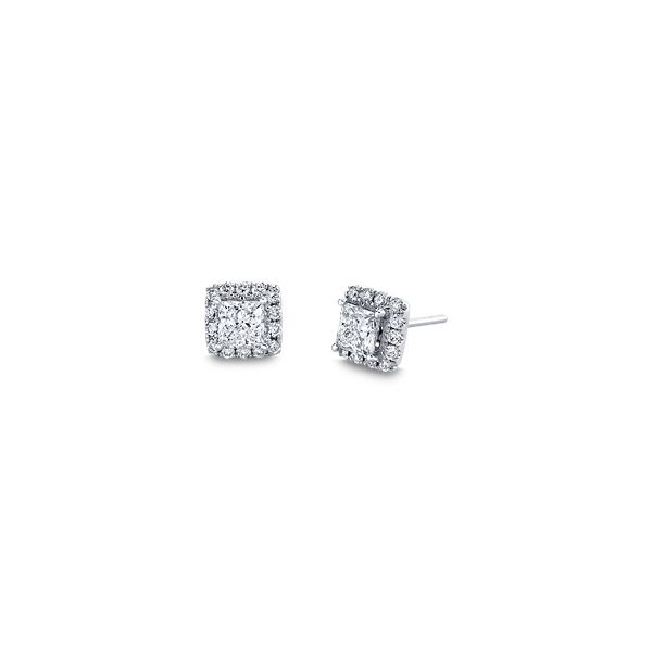 Eternalle Lab-Grown 14k White Gold Earrings 1 1/4 ct. tw.