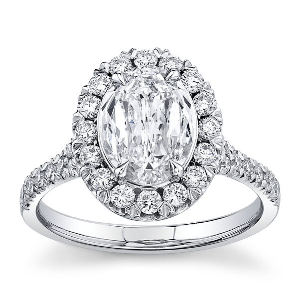 Christopher Designs Lab-Grown 14k White Gold Diamond Engagement Ring 2 ct. tw.