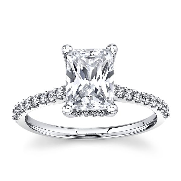 RB Signature 14k White Gold Diamond Engagement Ring Setting 1/4 ct. tw.