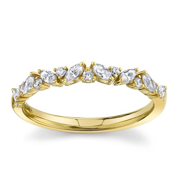 14k Yellow Gold Diamond Wedding Band 1/3 ct. tw.