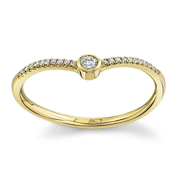 Shy Creation 14k Yellow Gold Diamond Wedding Ring .07 ct. tw.