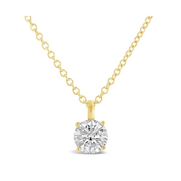 Eternalle Lab-Grown 14k Yellow Gold Solitaire Diamond Pendant 1 ct. tw.