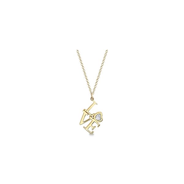 Shy Creation 14k Yellow Gold Necklace 1/10 ct. tw.