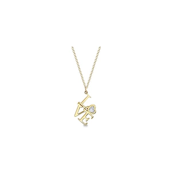 Shy Creation 14k Yellow Gold Diamond Necklace 1/10 ct. tw.