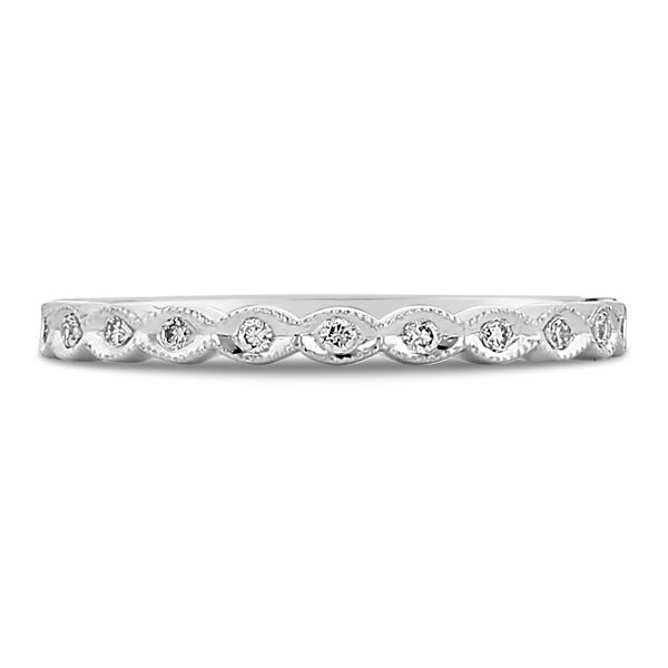 Coast Diamond 14k White Gold Diamond Wedding Band .08 ct. tw.