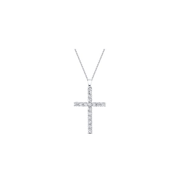 Eternalle Lab-Grown 14k White Gold Pendant 1 ct. tw.