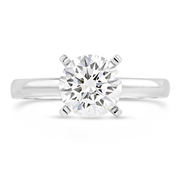 14k White Gold Engagement Ring Setting