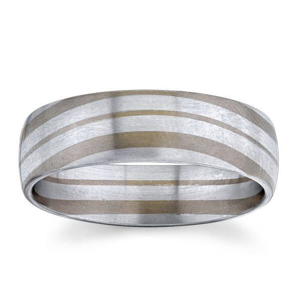 Christian Bauer Platinum and 18k Grey Gold 6.5 mm Wedding Band