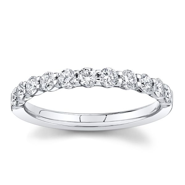 Memoire Platinum Diamond Wedding Band 1/2 ct. tw.