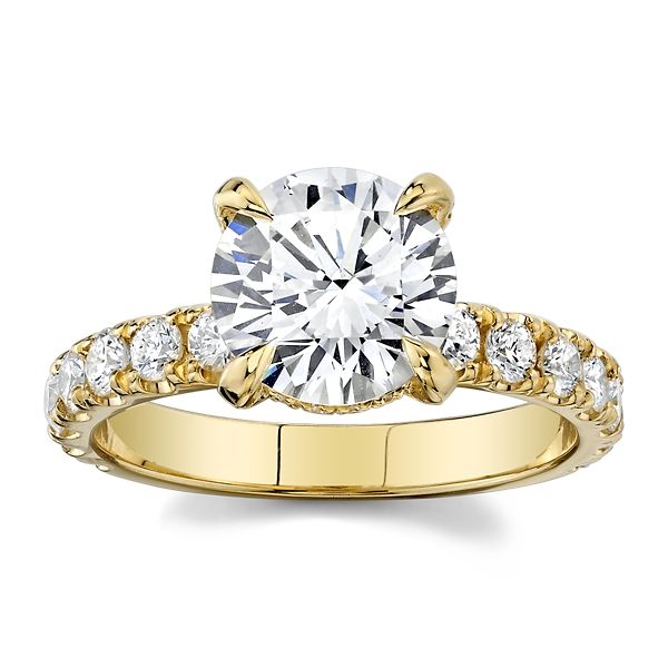 Michael M. 18k Yellow Gold Diamond Engagement Ring Setting 3/4 ct. tw.