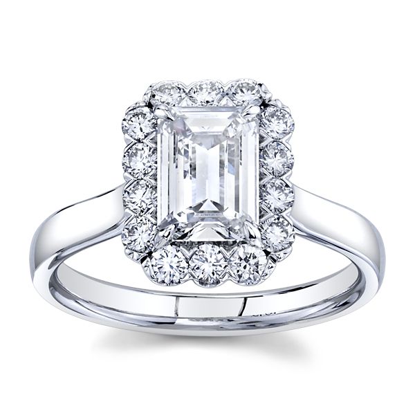 Christopher Designs Lab-Grown 14k White Gold Diamond Engagement Ring 1 1/2 ct. tw.