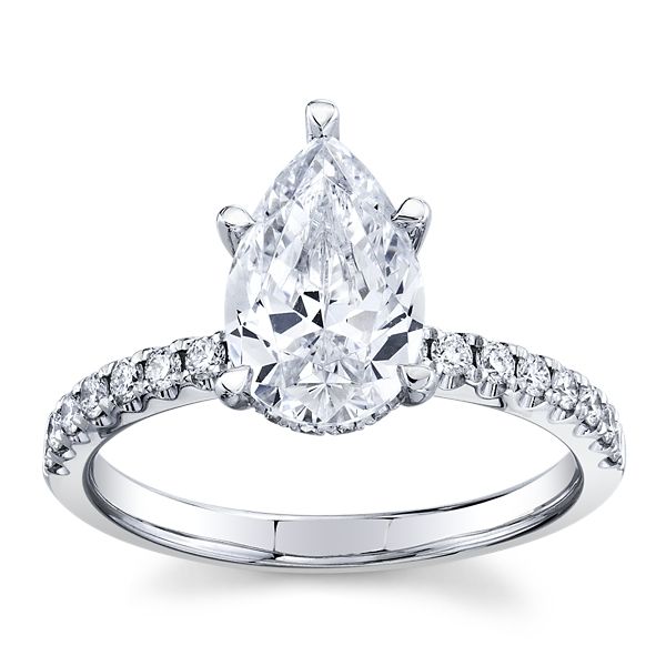 RB Signature 14k White Gold Diamond Engagement Ring Setting 1/3 ct. tw.