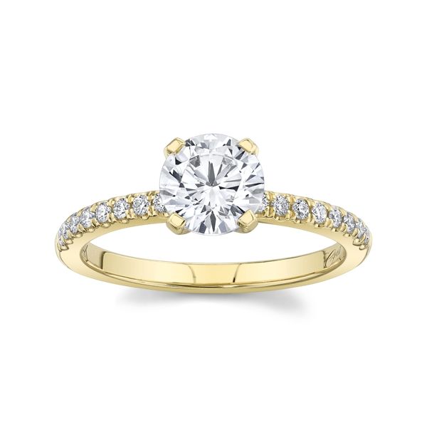 Coast Diamond 14k Yellow Gold Diamond Engagement Ring Setting 1/6 ct. tw.