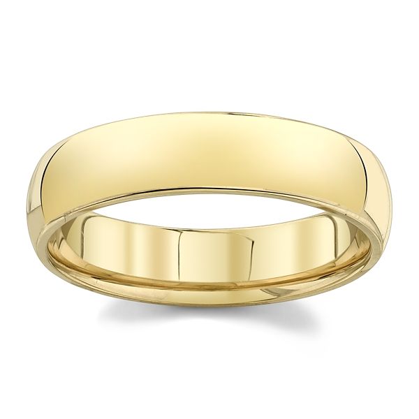 14k Yellow Gold 5 mm Wedding Band