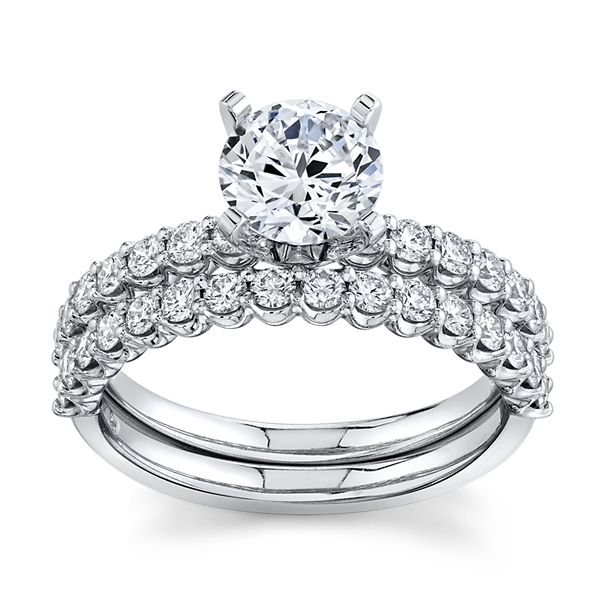 RB Signature 14k White Gold Diamond Wedding Set 5/8 ct. tw.