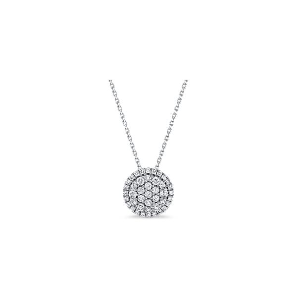 14k White Gold Diamond Pendant 1/2 ct. tw.