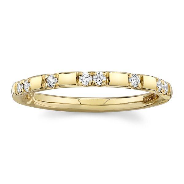 A.Jaffe 14k Yellow Gold Diamond Wedding Band 1/6 ct. tw.