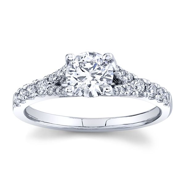 Utwo 14k White Gold Diamond Engagement Ring 7/8 ct. tw.