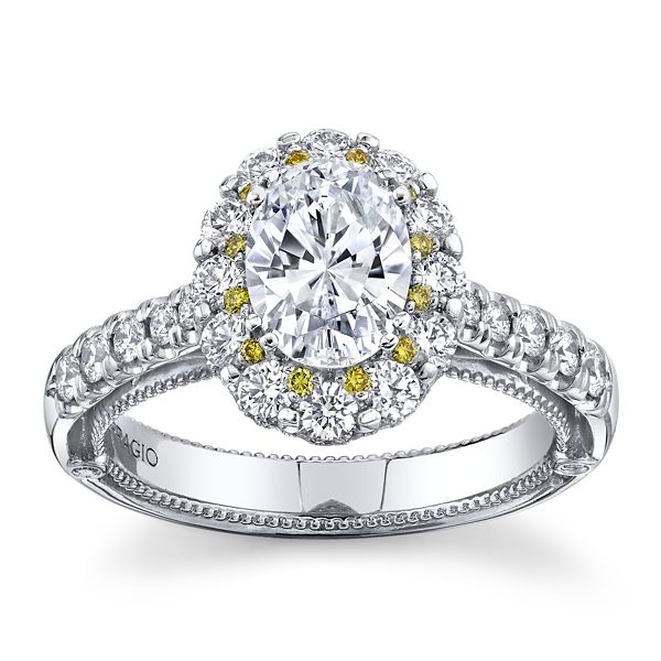 Verragio 18k White Gold Diamond Engagement Ring Setting 7/8 ct. tw.
