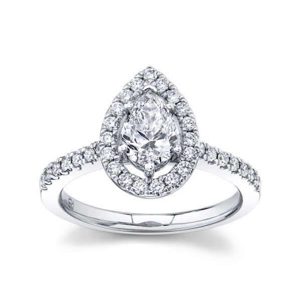 Poem 14k White Gold Diamond Engagement Ring 1 ct. tw.