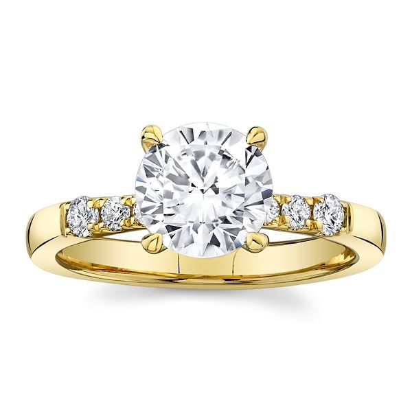 RB Signature 14k Yellow Gold Diamond Engagement Ring Setting 1/6 ct. tw.