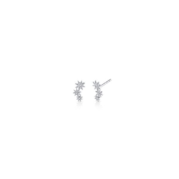 Shy Creation 14k White Gold Diamond Earrings .06 ct. tw.