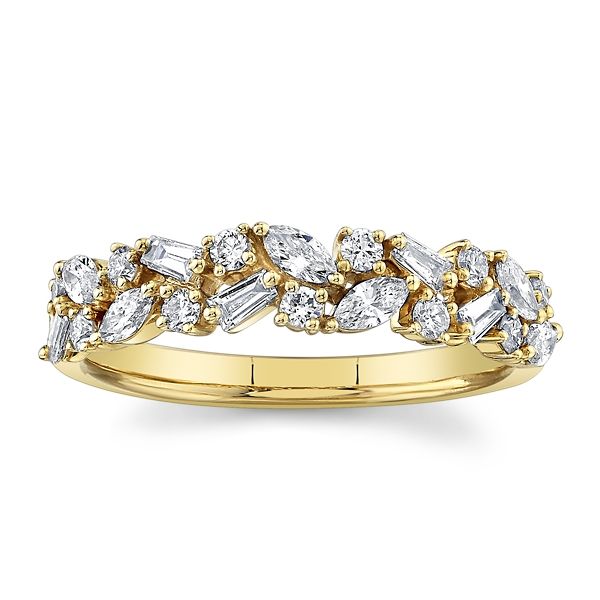 14k Yellow Gold Diamond Wedding Ring 5/8 ct. tw.