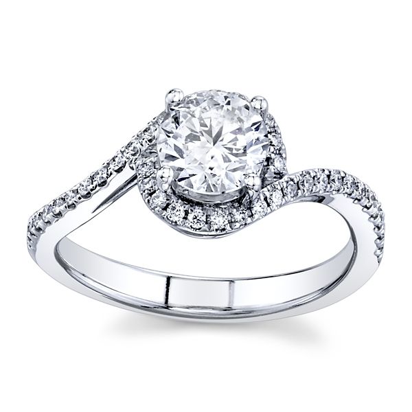 Utwo 14k White Gold Diamond Engagement Ring 1 ct. tw.