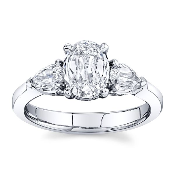 Christopher Designs Lab-Grown 14k White Gold Diamond Engagement Ring 1 1/2 ct. tw.