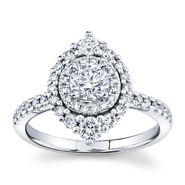 Utwo 14k White Gold Diamond Engagement Ring 1 ct. tw.