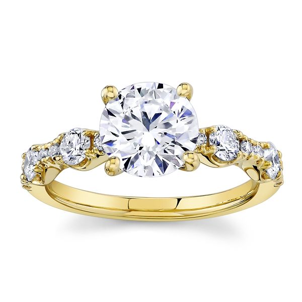 Eternalle Lab-Grown 14k Yellow Gold Diamond Engagement Ring 2 ct. tw.