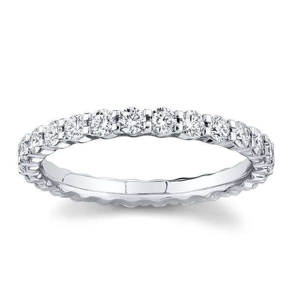 Memoire Platinum Diamond Eternity Wedding Band 7/8 ct. tw.