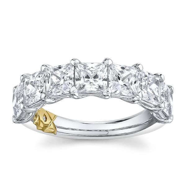 A.Jaffe 18k White Gold and 18k Yellow Gold Diamond Wedding Band 5 ct. tw.