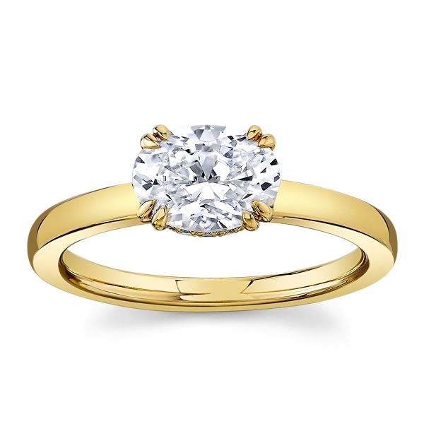 14k Yellow Gold Diamond Engagement Ring Setting .05 ct. tw.