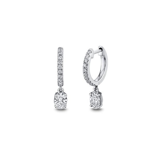 Eternalle Lab-Grown 14k White Gold Diamond Earrings 7/8 ct. tw.