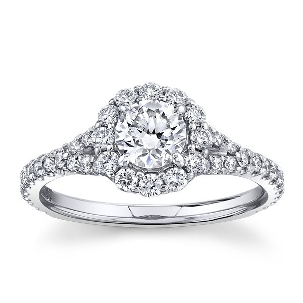 Utwo 14k White Gold Diamond Engagement Ring 1 ct. tw.