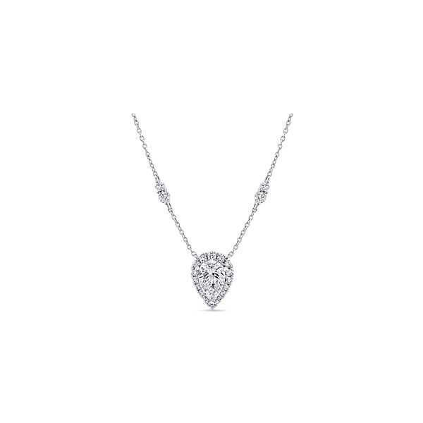 Eternalle Lab-Grown 14k White Gold Necklace 1 ct. tw.