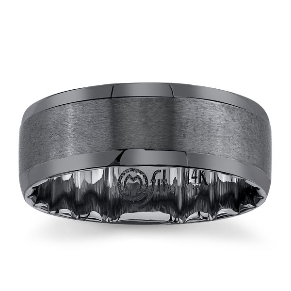 Mfit 14k White Gold 8 mm Wedding Band