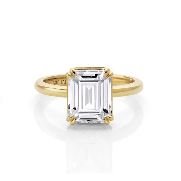 Michael M. 18k Yellow Gold Diamond Engagement Ring Setting 3/8 ct. tw.