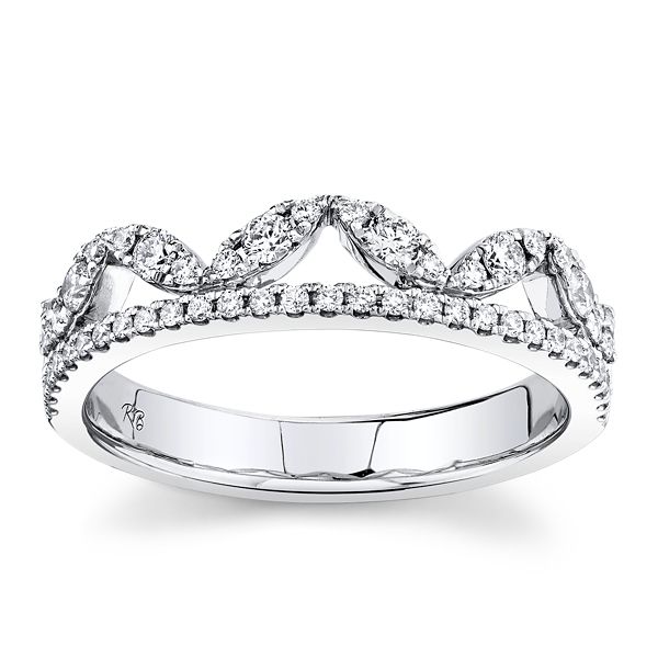 14k White Gold Diamond Wedding Band 1/3 ct. tw.