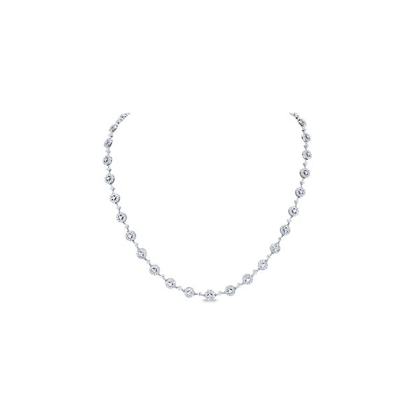 14k White Gold Necklace 4 1/4 ct. tw.