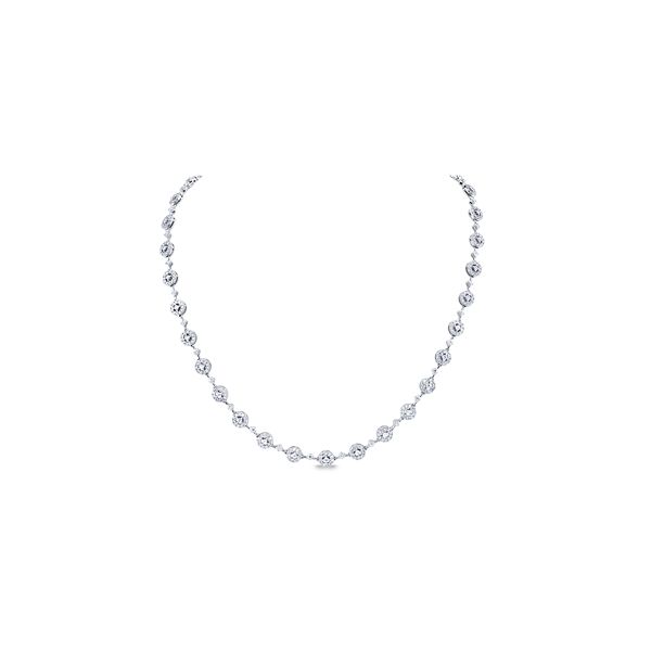 14k White Gold Diamond Necklace 4 1/4 ct. tw.