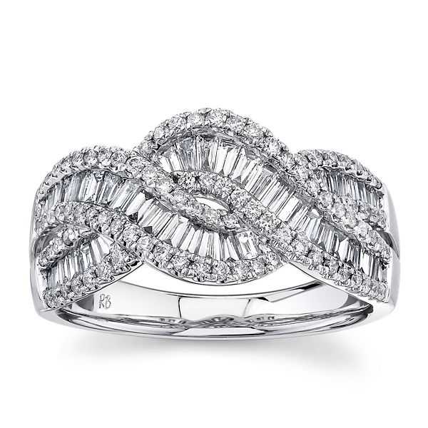 14k White Gold Diamond Fashion Ring 1 ct. tw.