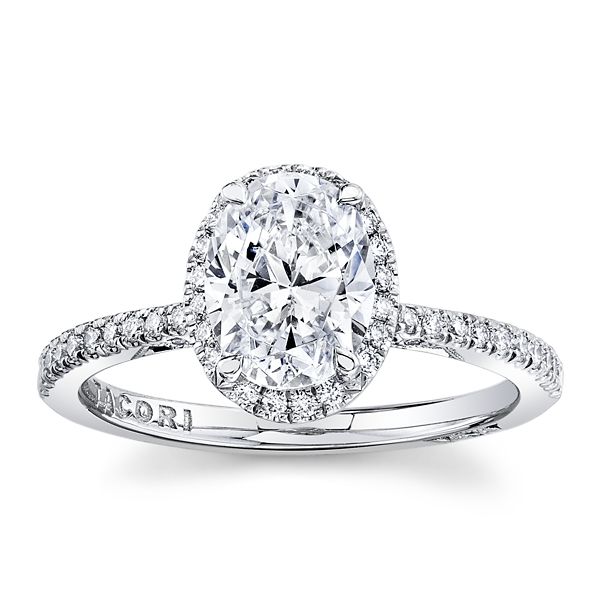 Tacori Platinum Diamond Engagement Ring Setting 1/4 ct. tw.