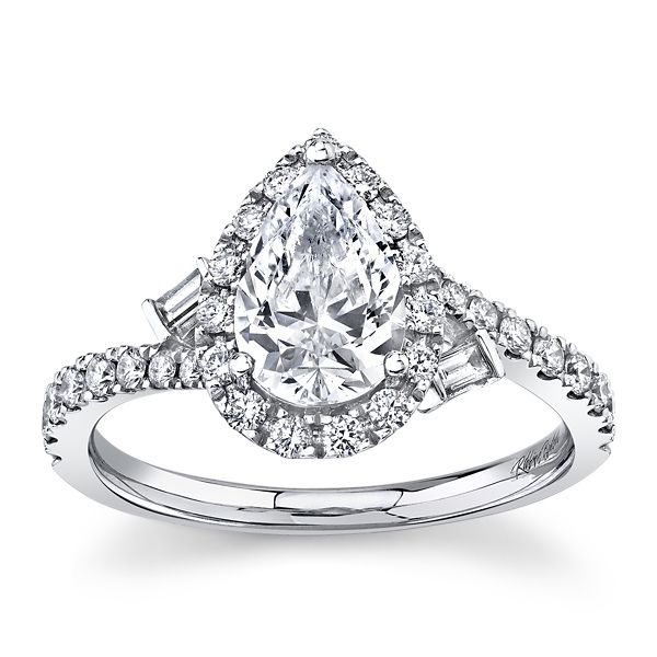 RB Signature 14k White Gold Diamond Engagement Ring Setting 3/8 ct. tw.