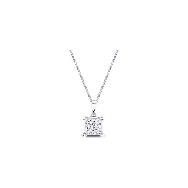 Eternalle Lab-Grown 14k White Gold Solitaire Diamond Pendant 1 ct. tw.