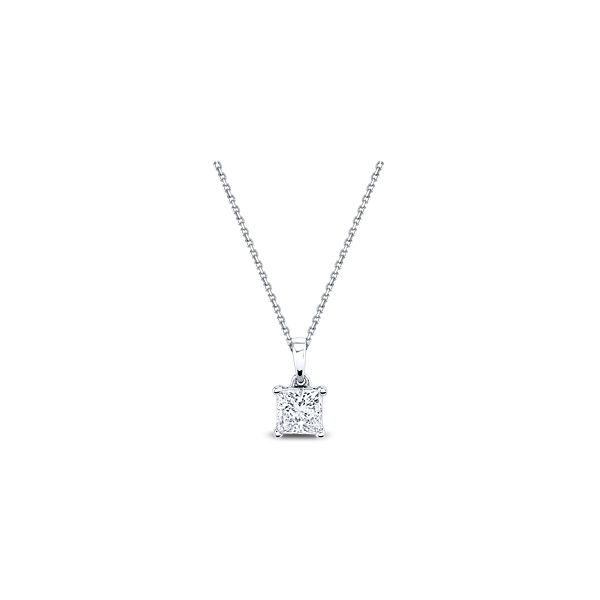 Eternalle Lab-Grown 14k White Gold Solitaire Diamond Pendant 1/2 ct. tw.